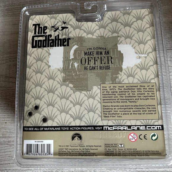 NEW McFarlane Toys The Godfather Don Vito Corleone Figure 2007 NEW EXCELLENT FS - Picture 2 of 2